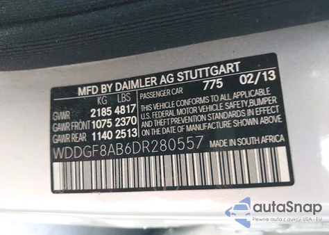 2013 Mercedes-Benz C 300 Luxury 4Matic/Sport 4Matic from USA, damaged, VIN WDDGF8AB6DR280557